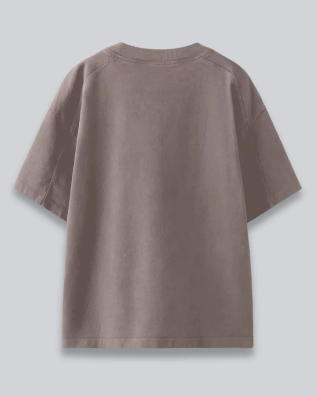 Camel Oversized Plain T-Shirt