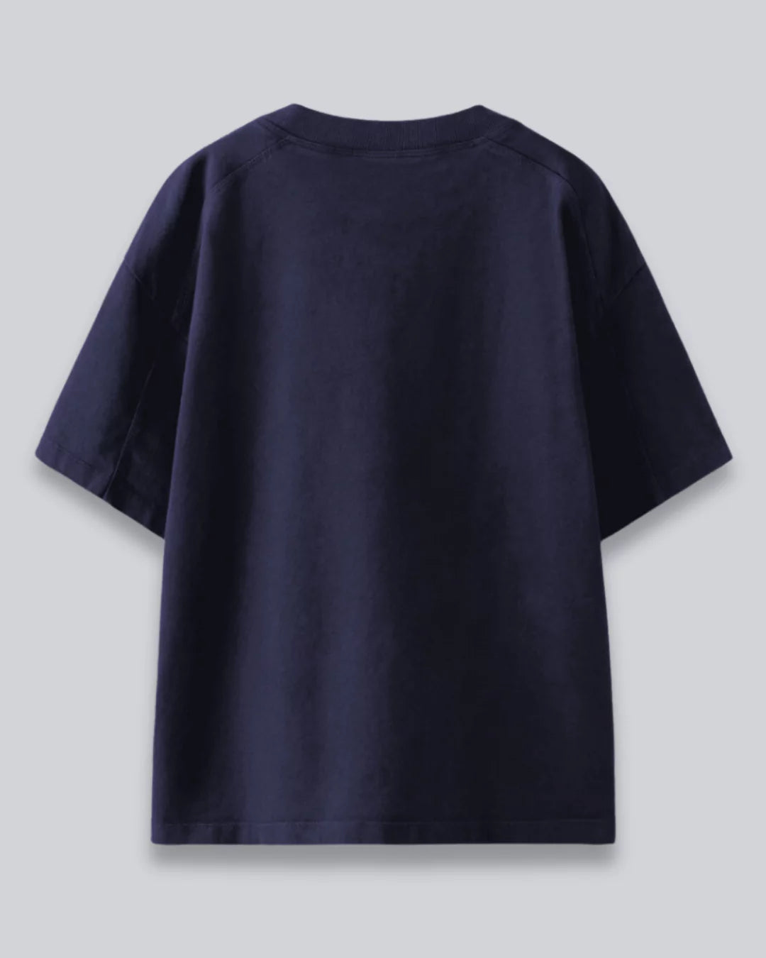 Navy Blue Oversized Plain T-shirt