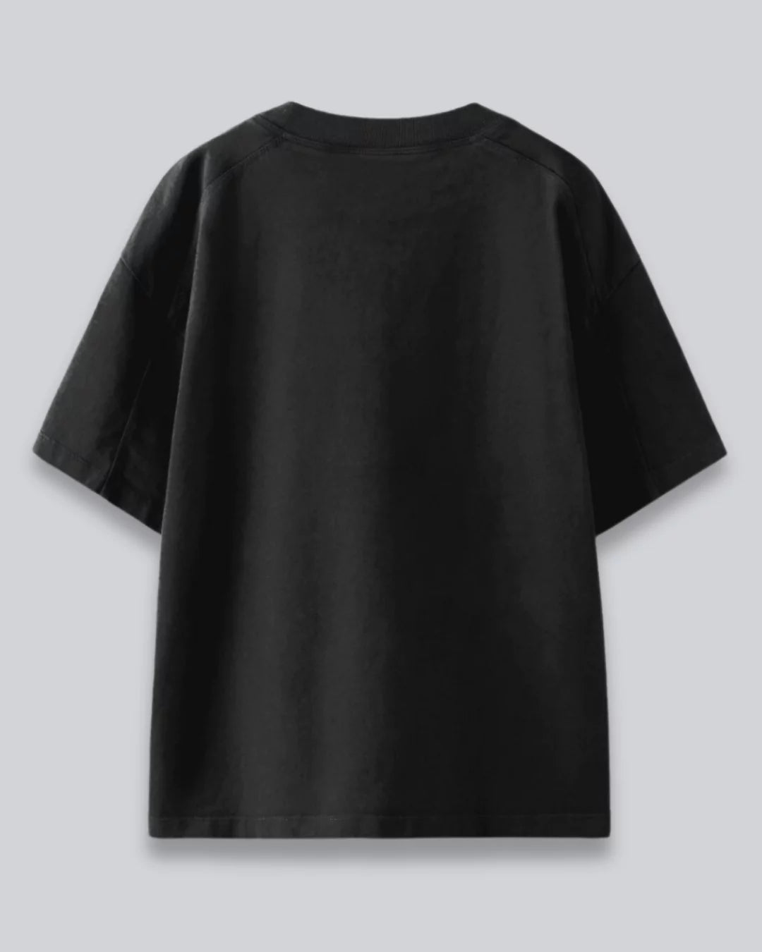 Black Oversized Plain T-shirt