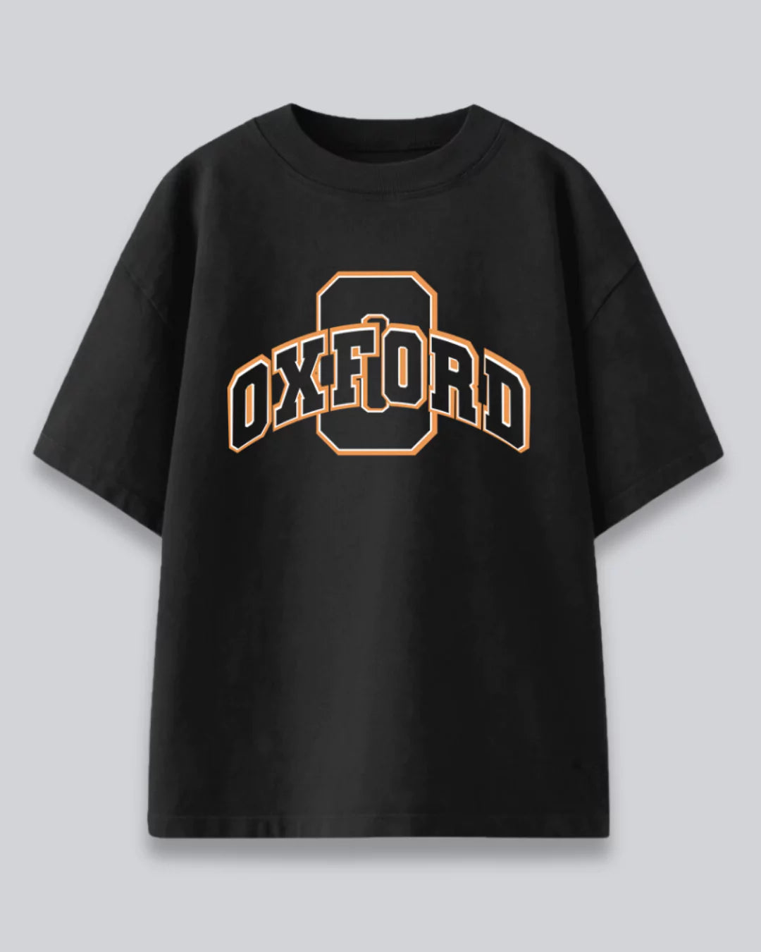 Black Oxford Oversized T-Shirt