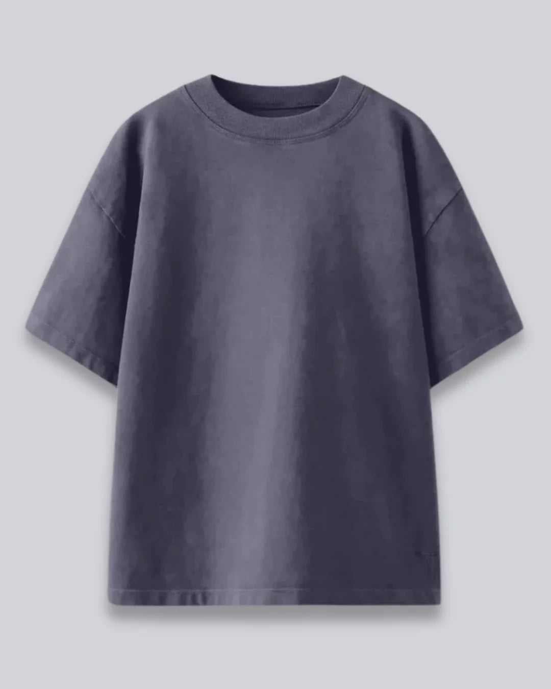 Dark Grey Oversized Plain T-Shirt