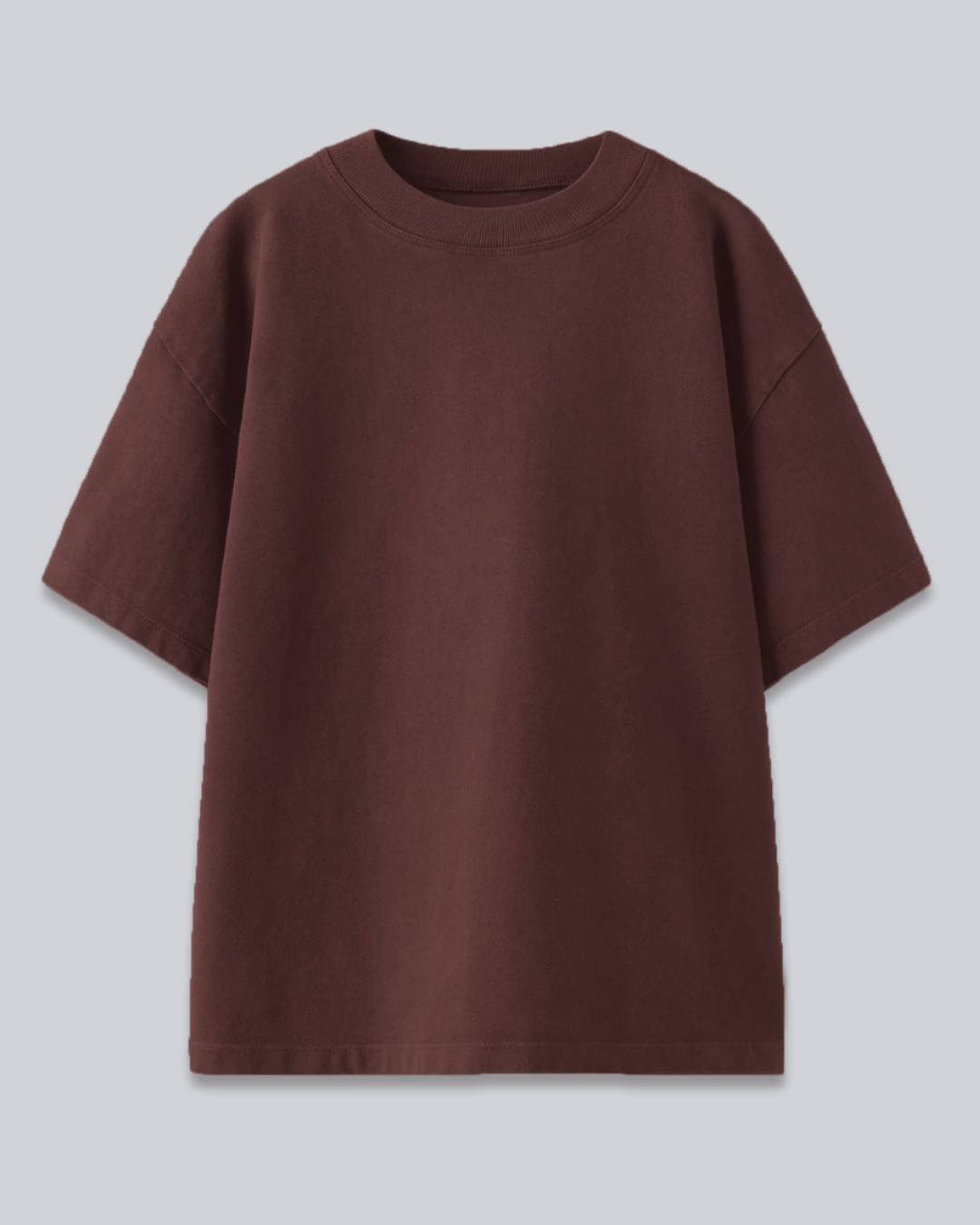 Brown Turn My Feelings Off Oversized T-shirt