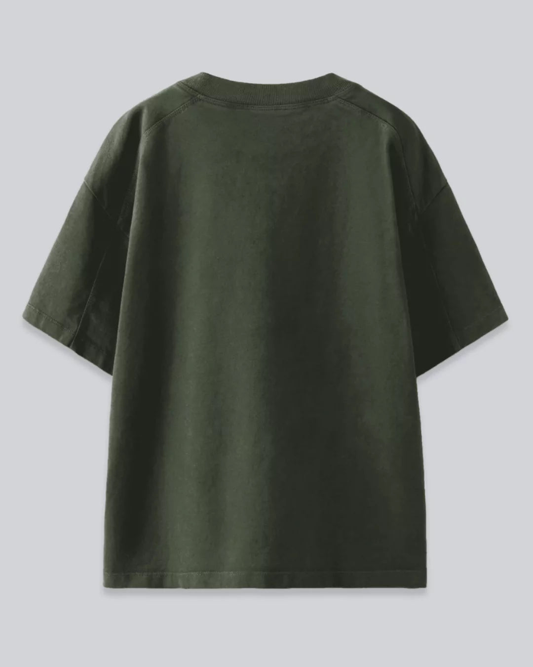Olive Green Oversized Plain T-Shirt