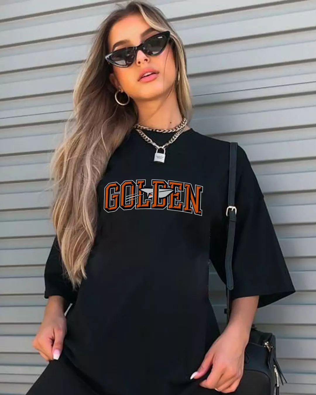 Golden Oversized T-Shirt