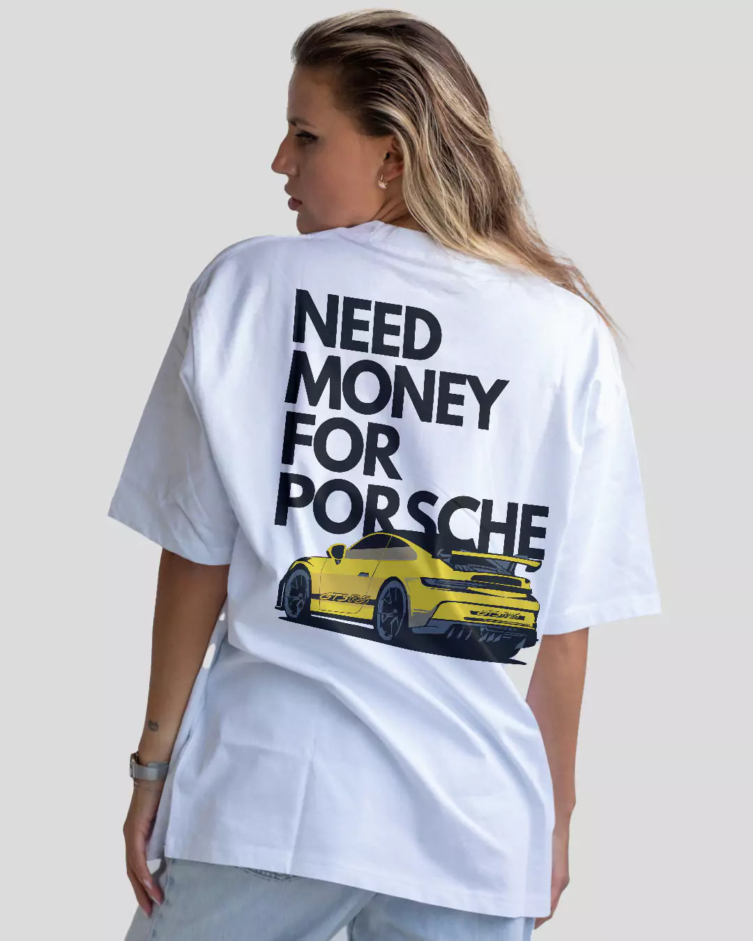 Shop Need Money For Porsche Oversized T Shirt Online DkyMan