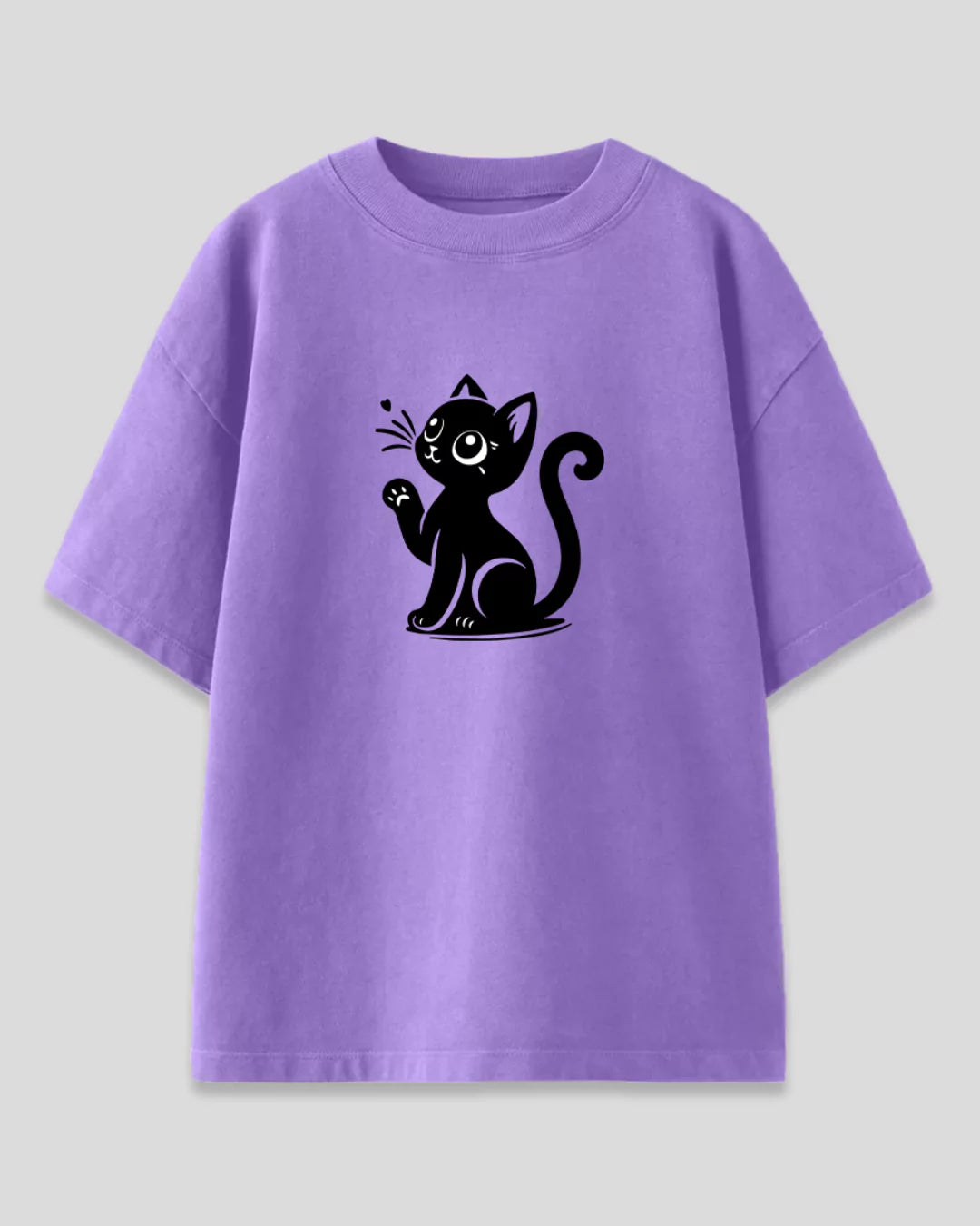 Meow Cat Oversized T-Shirt