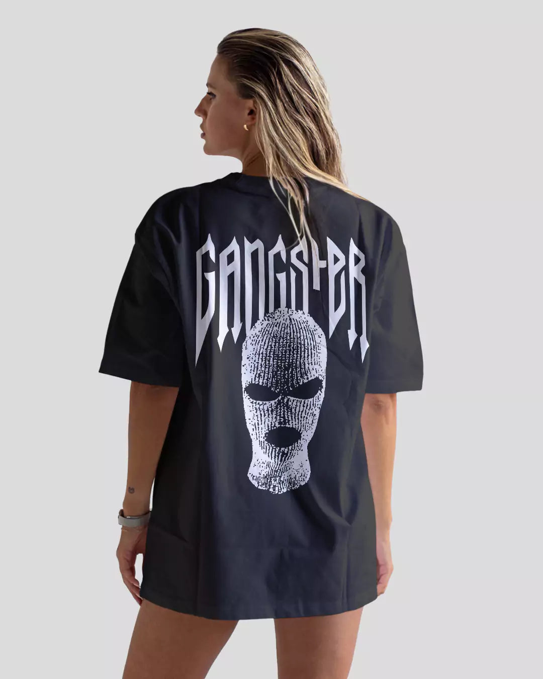 Black Gangster Oversized T-Shirt