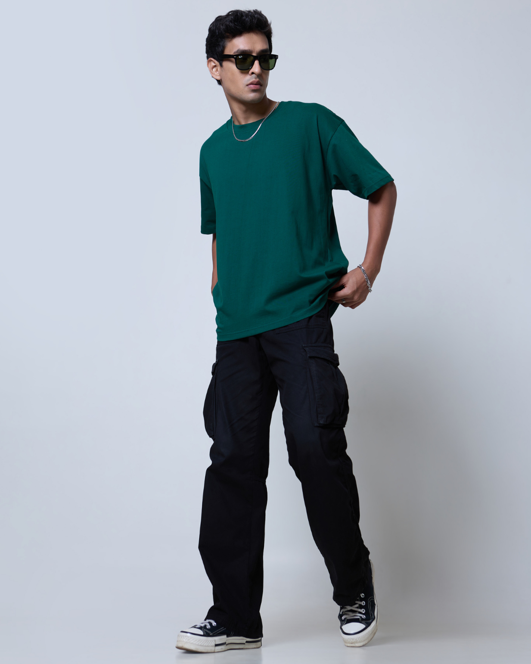 Jade Plain Oversized T-Shirt