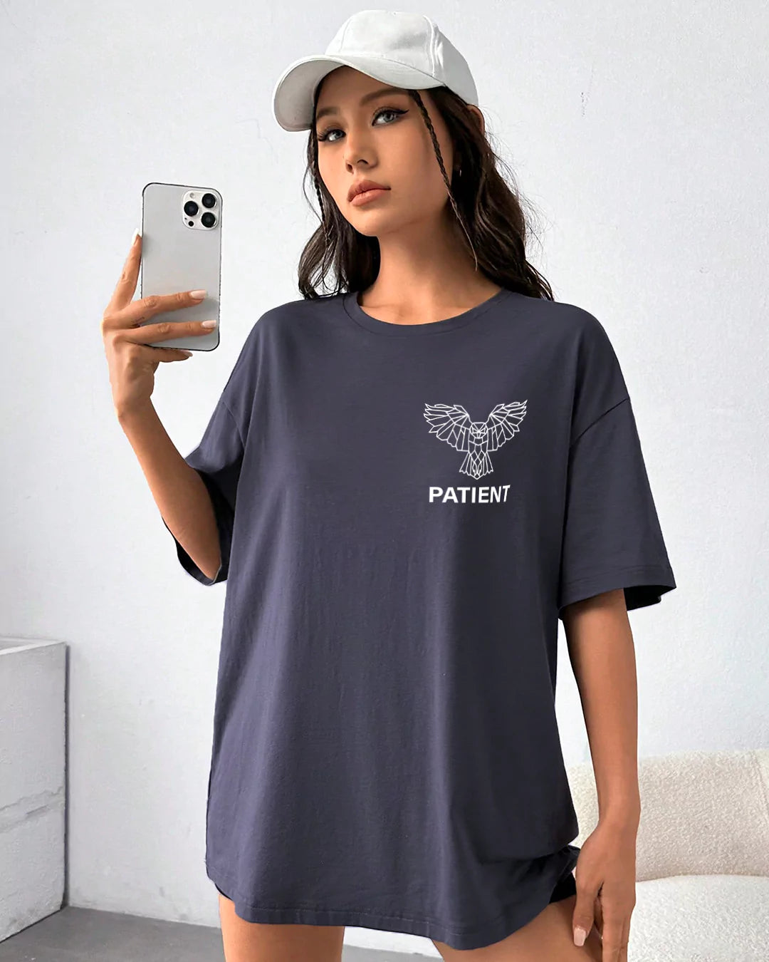 Dark Grey Patient Oversized T-shirt