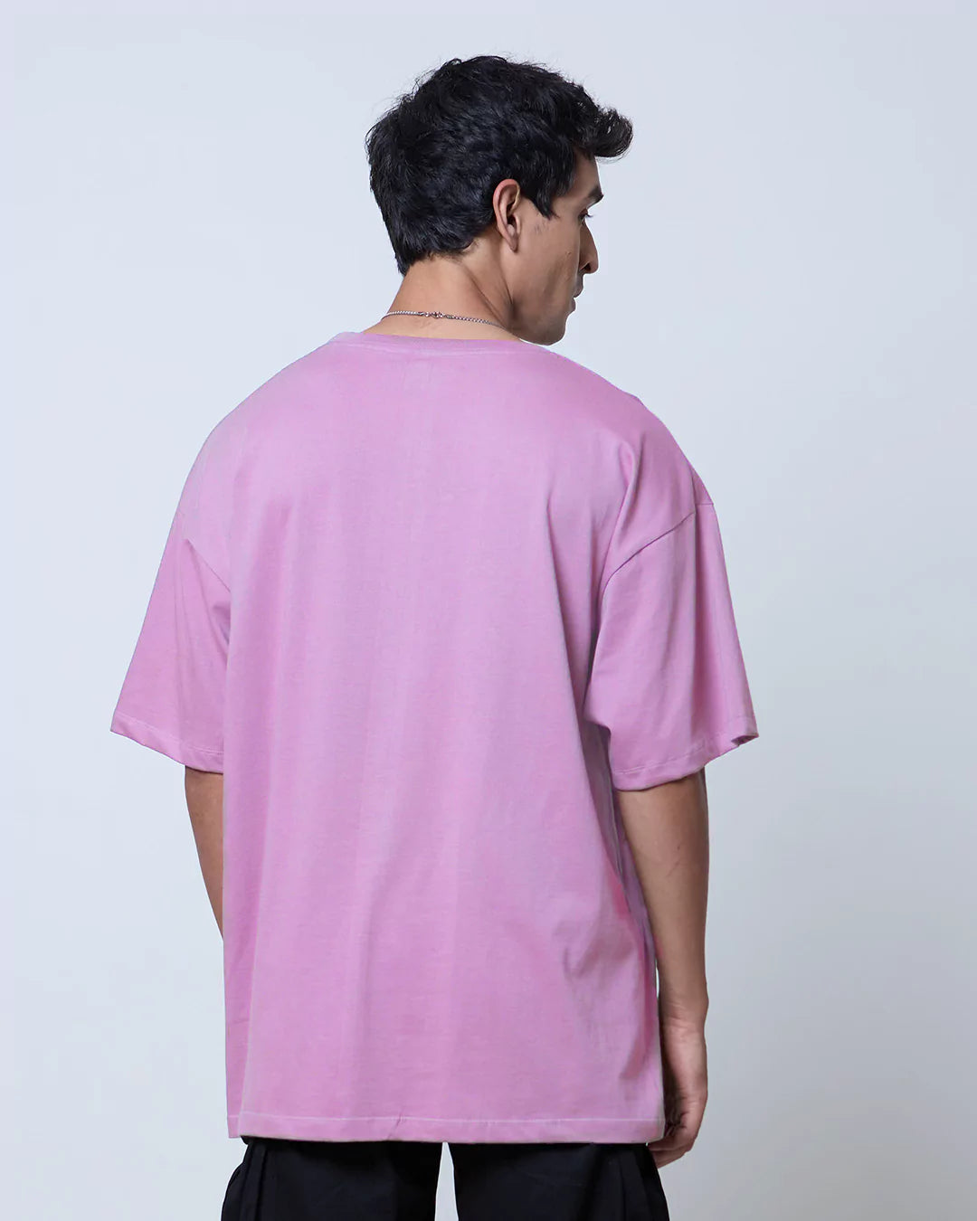 Lilac Plain Oversized T-Shirt